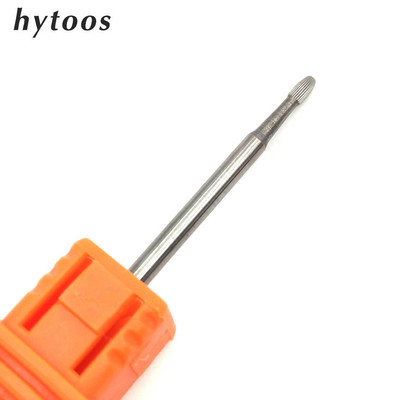 HYTOOS 1 bucă freză din carbură de tungsten burghie pentru unghii 3/32 "biți pentru manichiură accesorii pentru freza instrumente pentru arta unghiilor