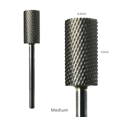 HYTOOS 1 bucă freză din carbură de tungsten burghie pentru unghii 3/32 "biți pentru manichiură accesorii pentru freza instrumente pentru arta unghiilor