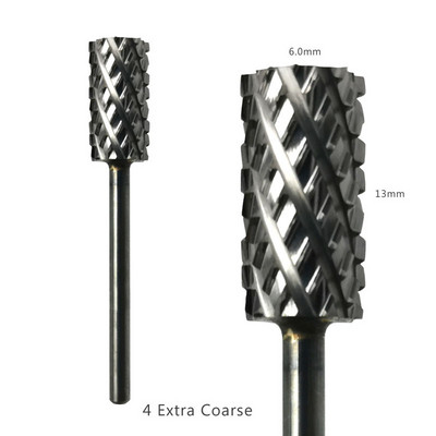 HYTOOS 1 bucă freză din carbură de tungsten burghie pentru unghii 3/32 "biți pentru manichiură accesorii pentru freza instrumente pentru arta unghiilor