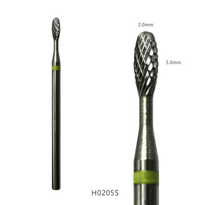 HYTOOS 1 bucă freză din carbură de tungsten burghie pentru unghii 3/32 "biți pentru manichiură accesorii pentru freza instrumente pentru arta unghiilor