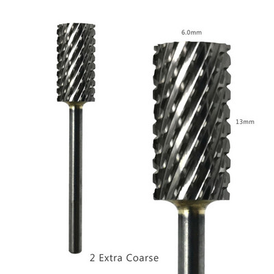 HYTOOS 1 bucă freză din carbură de tungsten burghie pentru unghii 3/32 "biți pentru manichiură accesorii pentru freza instrumente pentru arta unghiilor