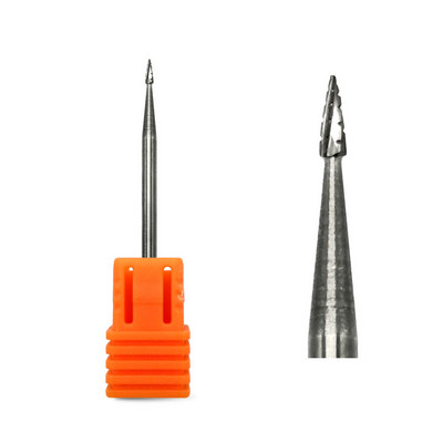 HYTOOS 1 bucă freză din carbură de tungsten burghie pentru unghii 3/32 "biți pentru manichiură accesorii pentru freza instrumente pentru arta unghiilor