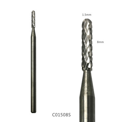 HYTOOS 1 bucă freză din carbură de tungsten burghie pentru unghii 3/32 "biți pentru manichiură accesorii pentru freza instrumente pentru arta unghiilor