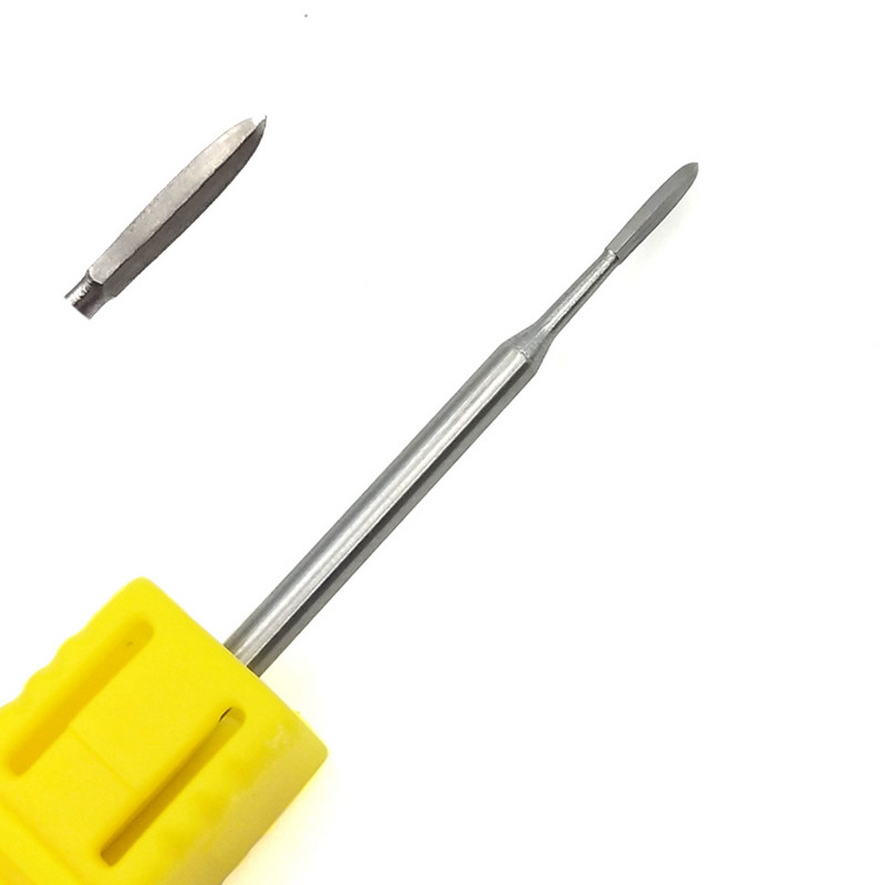 HYTOOS 1 bucă freză din carbură de tungsten burghie pentru unghii 3/32 "biți pentru manichiură accesorii pentru freza instrumente pentru arta unghiilor