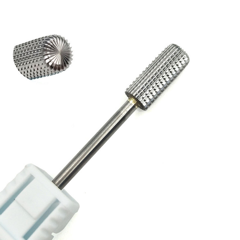HYTOOS 1 bucă freză din carbură de tungsten burghie pentru unghii 3/32 "biți pentru manichiură accesorii pentru freza instrumente pentru arta unghiilor