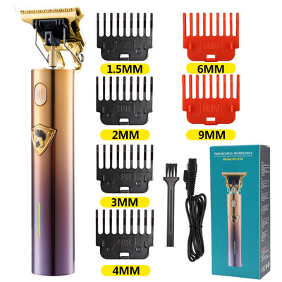 Elektrinis vyriškas skustuvas Žoliapjovė vyrams Barber Razor Cordless T9 Plaukų kirpimo mašina Barzdos žoliapjovė Skutimosi mašina Belaidė