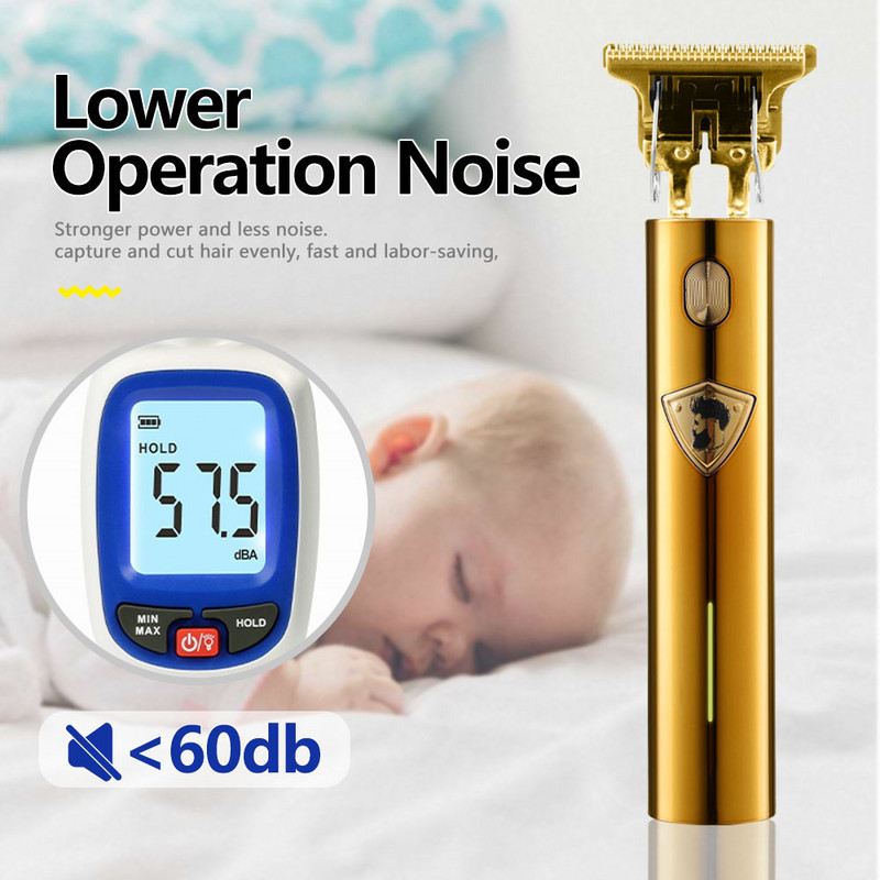 Elektrinis vyriškas skustuvas Žoliapjovė vyrams Barber Razor Cordless T9 Plaukų kirpimo mašina Barzdos žoliapjovė Skutimosi mašina Belaidė