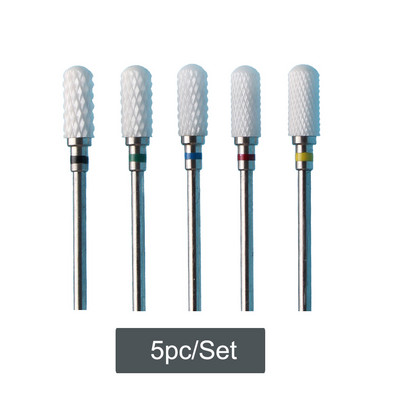 Set de burghie din oțel din tungsten din ceramică, 7 bucăți pentru unghii