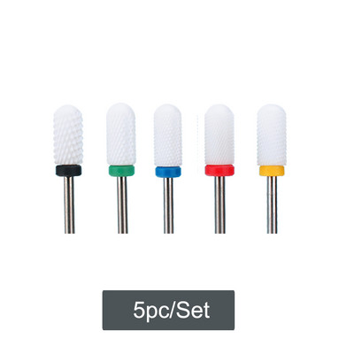 Set de burghie din oțel din tungsten din ceramică, 7 bucăți pentru unghii