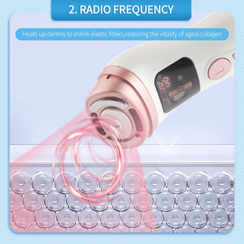 Mini HIFU Machine Ultrasonic RF EMS HIFU Facial Lifting Skin Tightening device Face Chin Neck Eye Αντιρυτιδικό μασάζ Οικιακή χρήση