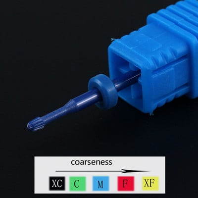 1 buc. Burghie ascuțite din carbură de ceramică pentru găurit pentru unghii, freză pentru freză pentru manichiură, instrumente electrice de pedichiură, accesorii pentru găurit unghii