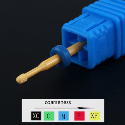1 buc. Burghie ascuțite din carbură de ceramică pentru găurit pentru unghii, freză pentru freză pentru manichiură, instrumente electrice de pedichiură, accesorii pentru găurit unghii