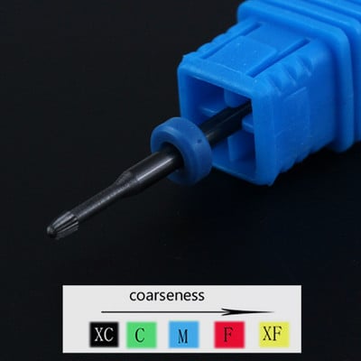 1 buc. Burghie ascuțite din carbură de ceramică pentru găurit pentru unghii, freză pentru freză pentru manichiură, instrumente electrice de pedichiură, accesorii pentru găurit unghii