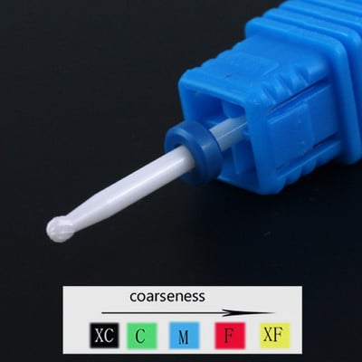 1 buc. Burghie ascuțite din carbură de ceramică pentru găurit pentru unghii, freză pentru freză pentru manichiură, instrumente electrice de pedichiură, accesorii pentru găurit unghii