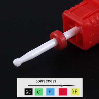 1 buc. Burghie ascuțite din carbură de ceramică pentru găurit pentru unghii, freză pentru freză pentru manichiură, instrumente electrice de pedichiură, accesorii pentru găurit unghii