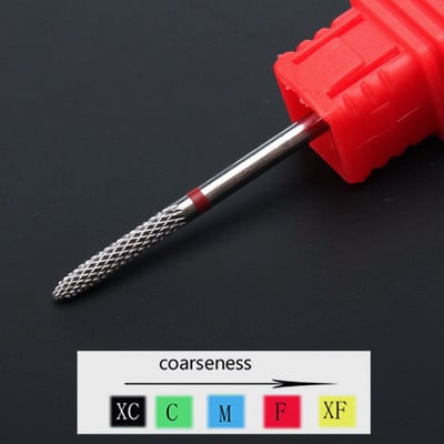 1 buc. Burghie ascuțite din carbură de ceramică pentru găurit pentru unghii, freză pentru freză pentru manichiură, instrumente electrice de pedichiură, accesorii pentru găurit unghii