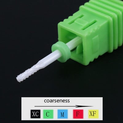 1 buc. Burghie ascuțite din carbură de ceramică pentru găurit pentru unghii, freză pentru freză pentru manichiură, instrumente electrice de pedichiură, accesorii pentru găurit unghii