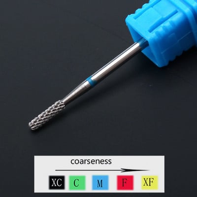1 buc. Burghie ascuțite din carbură de ceramică pentru găurit pentru unghii, freză pentru freză pentru manichiură, instrumente electrice de pedichiură, accesorii pentru găurit unghii