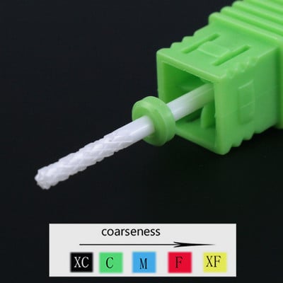 1 buc. Burghie ascuțite din carbură de ceramică pentru găurit pentru unghii, freză pentru freză pentru manichiură, instrumente electrice de pedichiură, accesorii pentru găurit unghii