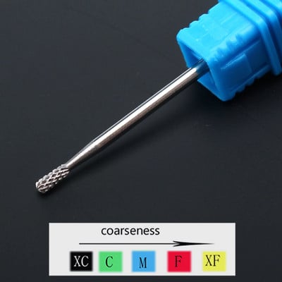 1 buc. Burghie ascuțite din carbură de ceramică pentru găurit pentru unghii, freză pentru freză pentru manichiură, instrumente electrice de pedichiură, accesorii pentru găurit unghii