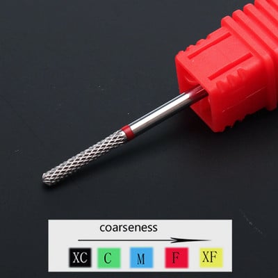 1 buc. Burghie ascuțite din carbură de ceramică pentru găurit pentru unghii, freză pentru freză pentru manichiură, instrumente electrice de pedichiură, accesorii pentru găurit unghii