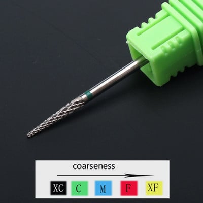 1 buc. Burghie ascuțite din carbură de ceramică pentru găurit pentru unghii, freză pentru freză pentru manichiură, instrumente electrice de pedichiură, accesorii pentru găurit unghii