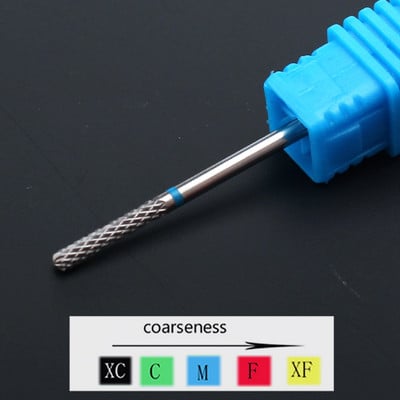 1 buc. Burghie ascuțite din carbură de ceramică pentru găurit pentru unghii, freză pentru freză pentru manichiură, instrumente electrice de pedichiură, accesorii pentru găurit unghii