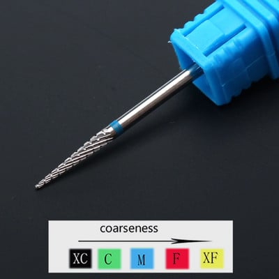 1 buc. Burghie ascuțite din carbură de ceramică pentru găurit pentru unghii, freză pentru freză pentru manichiură, instrumente electrice de pedichiură, accesorii pentru găurit unghii