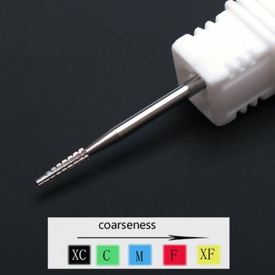 1 buc. Burghie ascuțite din carbură de ceramică pentru găurit pentru unghii, freză pentru freză pentru manichiură, instrumente electrice de pedichiură, accesorii pentru găurit unghii