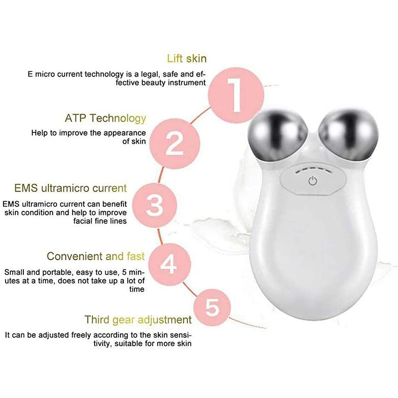 Masaj electric de față cu microcurent 3D EMS de fermitate Microcurent Deedema Decret Instrument de întinerire a pielii riduri de frumusețe