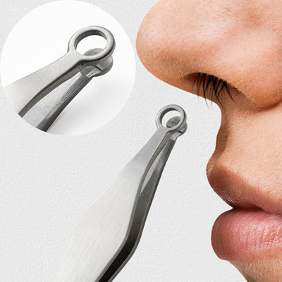 Универсални пинсети за подстригване на косми в носа Неръждаема стомана Подстригване на вежди в носа Маникюр Подстригване на лицето Грим Ножици Тример