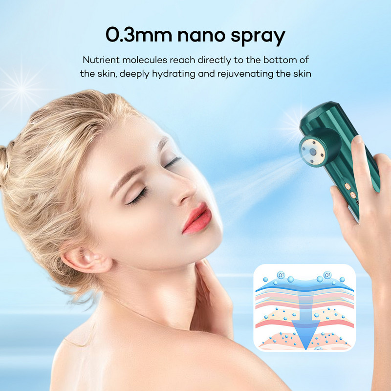 Nano spray de înaltă presiune Face Sreamer Spot Cleaner Nano apă facială Instrument de injecție cu oxigen Airbrush Instrumente de îngrijire a pielii