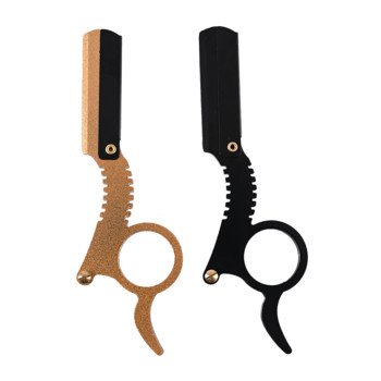 Straight Edge Barber Razor Подстригване Брада Инструмент за бръснене на вежди Ръчна депилационна самобръсначка Не включва бръснарско ножче