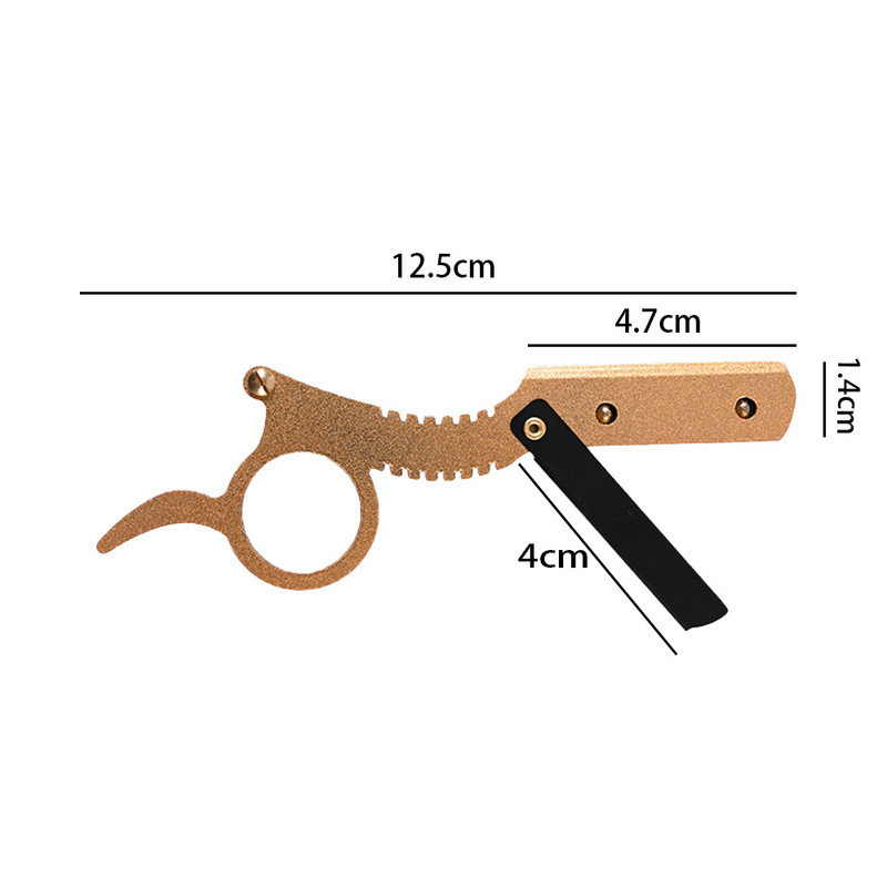 Straight Edge Barber Razor Haircut Beard Browdow Shaving Tool Manual Ξυράφι αποτρίχωσης δεν περιλαμβάνει ξυραφάκι