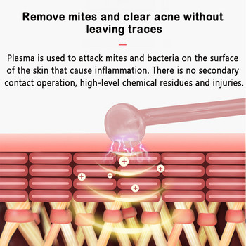 Μηχάνημα προσώπου υψηλής συχνότητας Ηλεκτροθεραπεία Ράβδος Γυάλινο Σωληνάριο Συσκευή Σύσφιξης Δέρματος Προϊόντα Ομορφιάς Αντιρυτιδικό Πρόσωπο Καθαρισμός