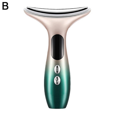 EMS Microcurrent Neck Beauty Device LED Photon Firming Thin Skin Anti Double Care Facial Wrinkle Revenation Massager Face J4H3