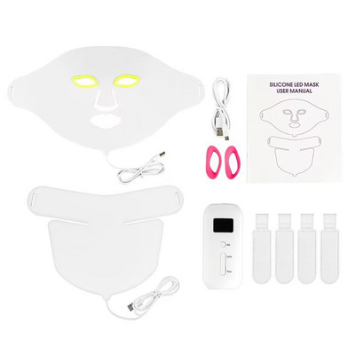 Cea mai nouă mască facială cu LED Beauty 7 Color Photon Light Terapie de întinerire a pielii Îngrijirea pielii faciale Mască de terapie cu lumină