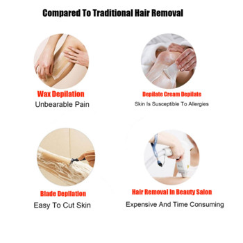 Crystal Hair Eraser Physical Hair Remover Eraser Safety Αποτριχωτική Επαναχρησιμοποιήσιμη Easy Clean Body Beauty Glass Bleame Hair Removal Tool