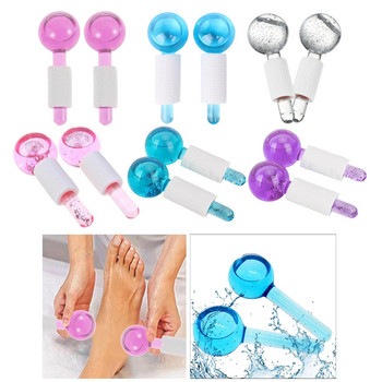 Facial Cooling Ice Globes Crystal Glass Skin Tightening Water Wave Roller Massage for Skin Care Περιποίηση του αυχένα προσώπου