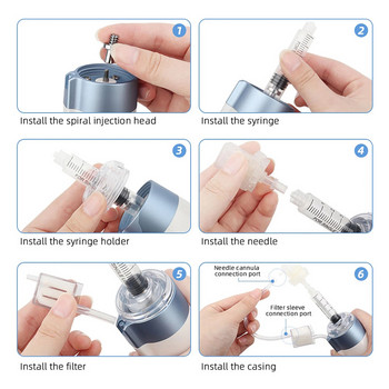 Haifeel Korea Hydrolifting Gun Mesotherapy Gun Water Injection Microneedle Vacuum Injector Face Lift Brighten Skin Anti Aging