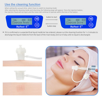 Haifeel Korea Hydrolifting Gun Mesotherapy Gun Water Injection Microneedle Vacuum Injector Face Lift Brighten Skin Anti Aging