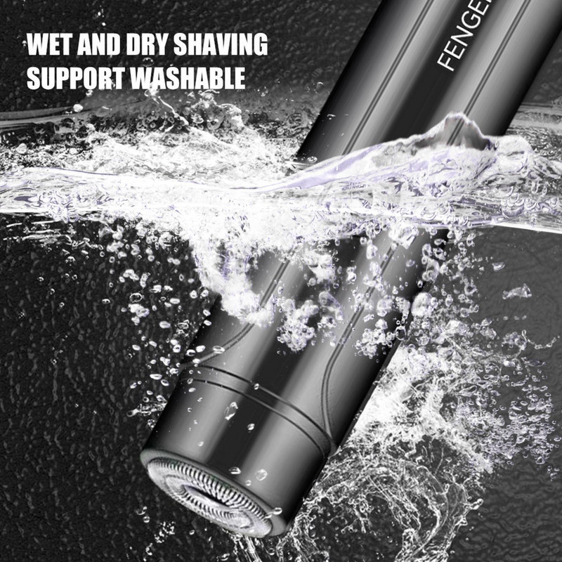 Elektromos borotva szakállborotvák Újratölthető ápoló forgóborotva férfiaknak Hordozható utazási elektromos borotva Mosható elektromos M7R1