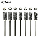 HYTOOS Burghie din carbură pentru unghii Burghie rotative Freze pentru îndepărtarea așchiilor inversate Freză pentru manichiură Instrument de accesorii pentru unghii