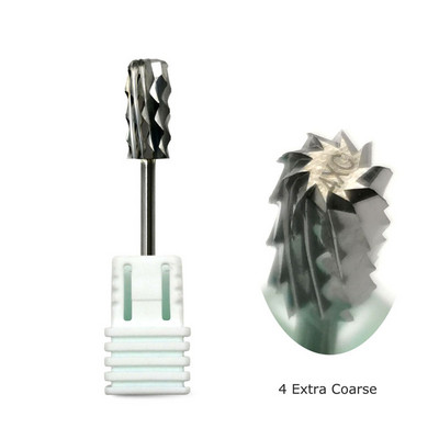 HYTOOS Burghie din carbură pentru unghii Burghie rotative Freze pentru îndepărtarea așchiilor inversate Freză pentru manichiură Instrument de accesorii pentru unghii