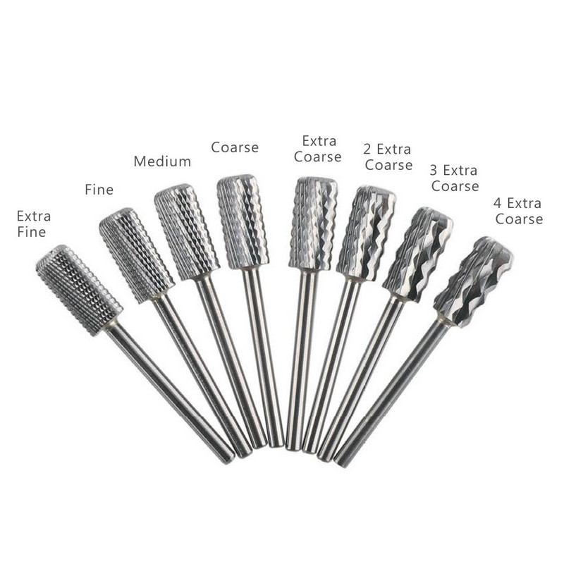 HYTOOS Burghie din carbură pentru unghii Burghie rotative Freze pentru îndepărtarea așchiilor inversate Freză pentru manichiură Instrument de accesorii pentru unghii