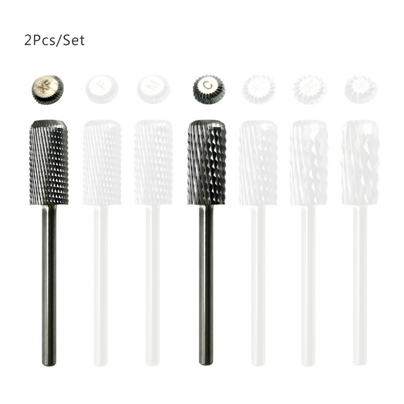 HYTOOS Burghie din carbură pentru unghii Burghie rotative Freze pentru îndepărtarea așchiilor inversate Freză pentru manichiură Instrument de accesorii pentru unghii