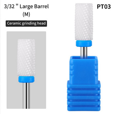 Manikura Zamjena za poliranje keramike Uklanjanje oklopa Alat za mrtvu kožu Električna brusilica za nokte Pribor Svrdlo