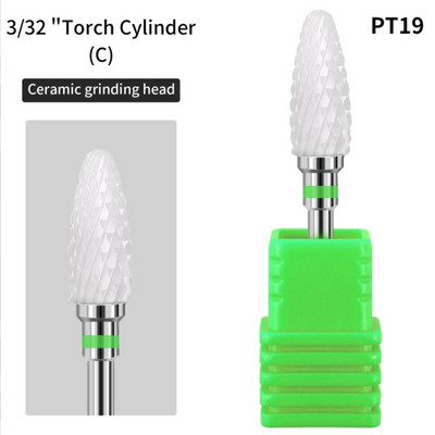 Manikura Zamjena za poliranje keramike Uklanjanje oklopa Alat za mrtvu kožu Električna brusilica za nokte Pribor Svrdlo