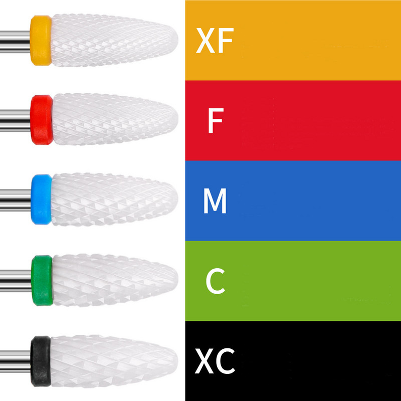Manikura Zamjena za poliranje keramike Uklanjanje oklopa Alat za mrtvu kožu Električna brusilica za nokte Pribor Svrdlo