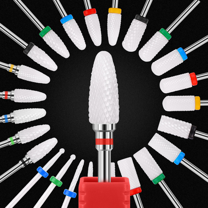 Manikura Zamjena za poliranje keramike Uklanjanje oklopa Alat za mrtvu kožu Električna brusilica za nokte Pribor Svrdlo